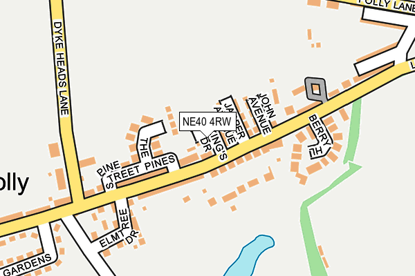 NE40 4RW map - OS OpenMap – Local (Ordnance Survey) NE40 4RW map - OS OpenMap – Local (Ordnance Survey)