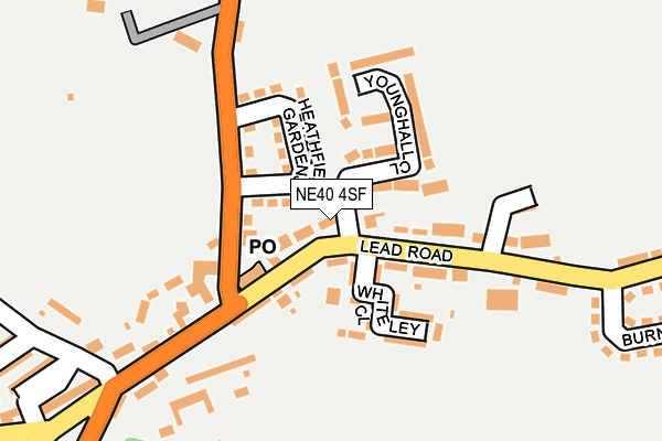 NE40 4SF map - OS OpenMap – Local (Ordnance Survey) NE40 4SF map - OS OpenMap – Local (Ordnance Survey)