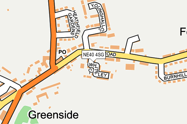 NE40 4SG map - OS OpenMap – Local (Ordnance Survey) NE40 4SG map - OS OpenMap – Local (Ordnance Survey)