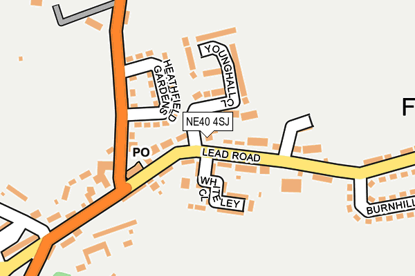 NE40 4SJ map - OS OpenMap – Local (Ordnance Survey) NE40 4SJ map - OS OpenMap – Local (Ordnance Survey)
