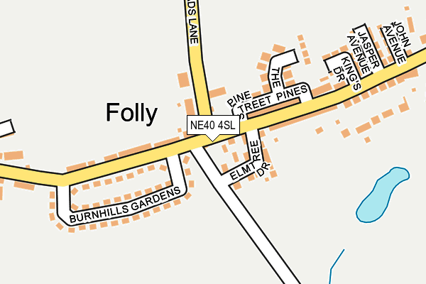 NE40 4SL map - OS OpenMap – Local (Ordnance Survey) NE40 4SL map - OS OpenMap – Local (Ordnance Survey)