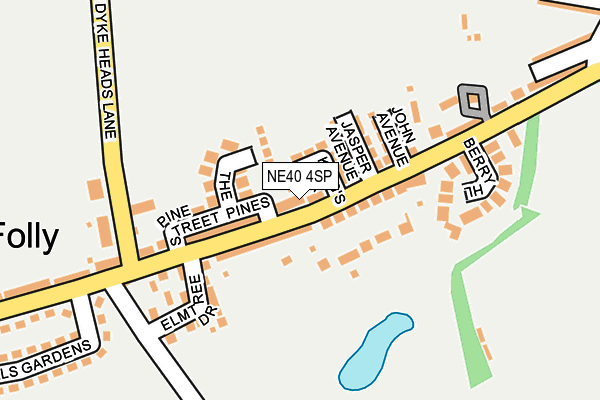 NE40 4SP map - OS OpenMap – Local (Ordnance Survey) NE40 4SP map - OS OpenMap – Local (Ordnance Survey)