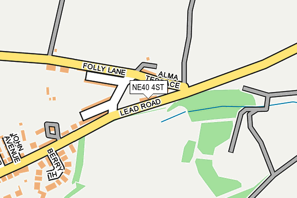 NE40 4ST map - OS OpenMap – Local (Ordnance Survey) NE40 4ST map - OS OpenMap – Local (Ordnance Survey)