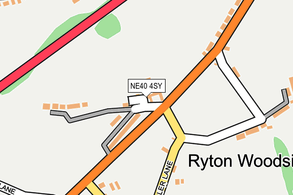 NE40 4SY map - OS OpenMap – Local (Ordnance Survey) NE40 4SY map - OS OpenMap – Local (Ordnance Survey)