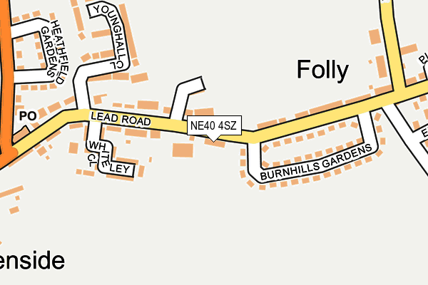 NE40 4SZ map - OS OpenMap – Local (Ordnance Survey) NE40 4SZ map - OS OpenMap – Local (Ordnance Survey)