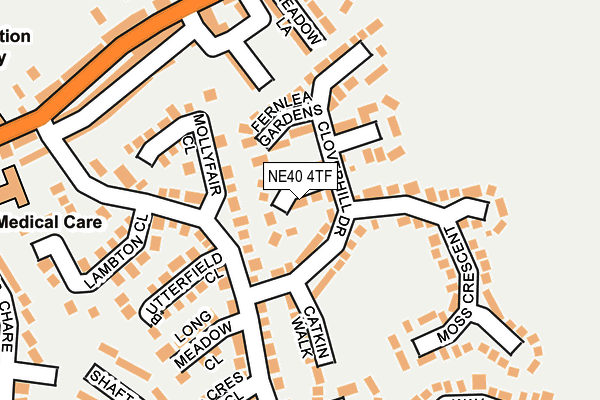 NE40 4TF map - OS OpenMap – Local (Ordnance Survey) NE40 4TF map - OS OpenMap – Local (Ordnance Survey)