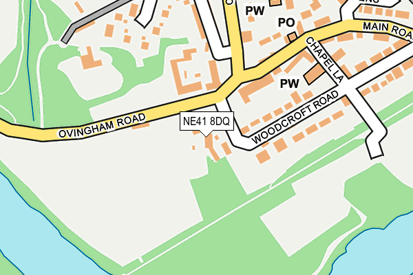 NE41 8DQ map - OS OpenMap – Local (Ordnance Survey) NE41 8DQ map - OS OpenMap – Local (Ordnance Survey)
