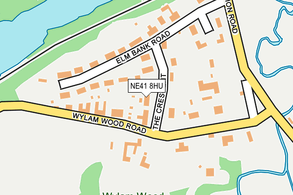 NE41 8HU map - OS OpenMap – Local (Ordnance Survey) NE41 8HU map - OS OpenMap – Local (Ordnance Survey)