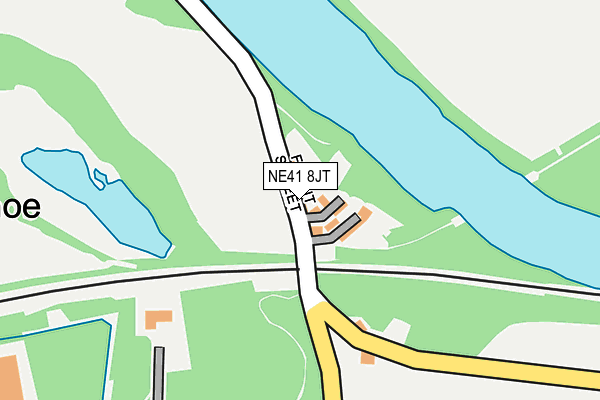 NE41 8JT map - OS OpenMap – Local (Ordnance Survey) NE41 8JT map - OS OpenMap – Local (Ordnance Survey)