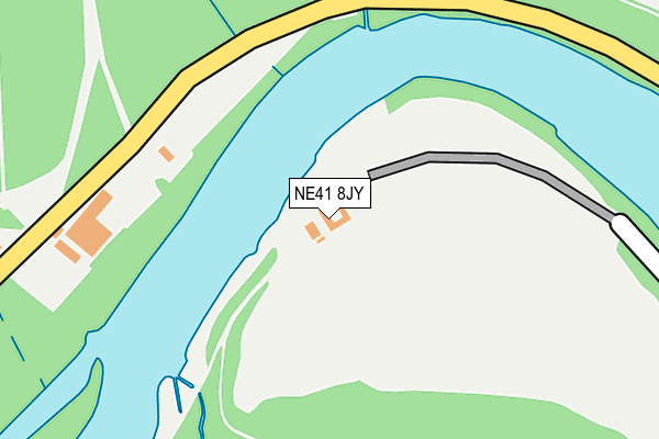 NE41 8JY map - OS OpenMap – Local (Ordnance Survey) NE41 8JY map - OS OpenMap – Local (Ordnance Survey)