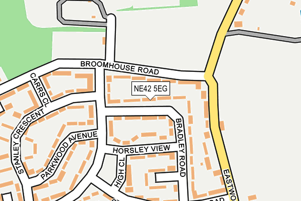 NE42 5EG map - OS OpenMap – Local (Ordnance Survey) NE42 5EG map - OS OpenMap – Local (Ordnance Survey)