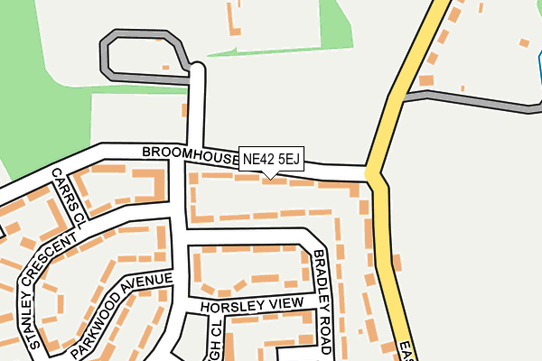 NE42 5EJ map - OS OpenMap – Local (Ordnance Survey) NE42 5EJ map - OS OpenMap – Local (Ordnance Survey)
