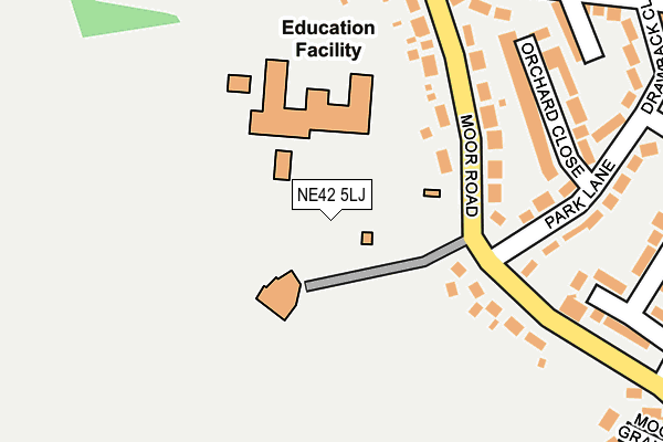 NE42 5LJ map - OS OpenMap – Local (Ordnance Survey) NE42 5LJ map - OS OpenMap – Local (Ordnance Survey)
