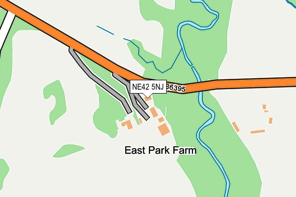 NE42 5NJ map - OS OpenMap – Local (Ordnance Survey) NE42 5NJ map - OS OpenMap – Local (Ordnance Survey)