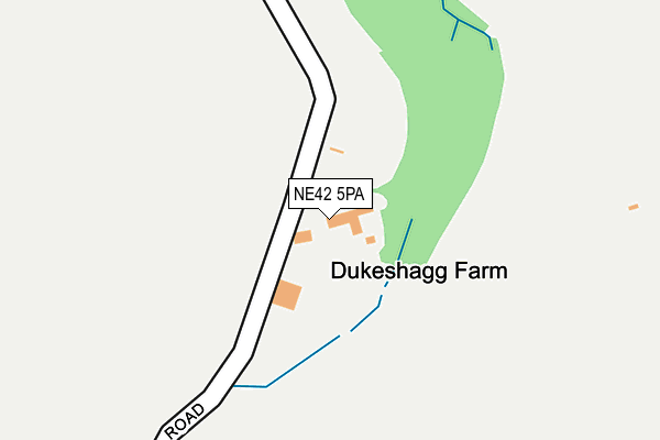 NE42 5PA map - OS OpenMap – Local (Ordnance Survey) NE42 5PA map - OS OpenMap – Local (Ordnance Survey)