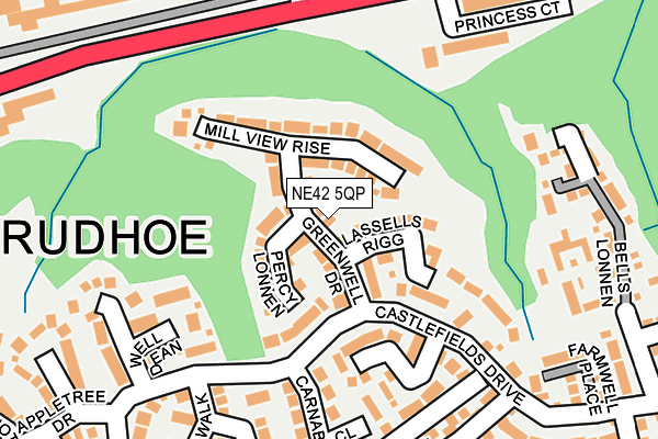 NE42 5QP map - OS OpenMap – Local (Ordnance Survey)