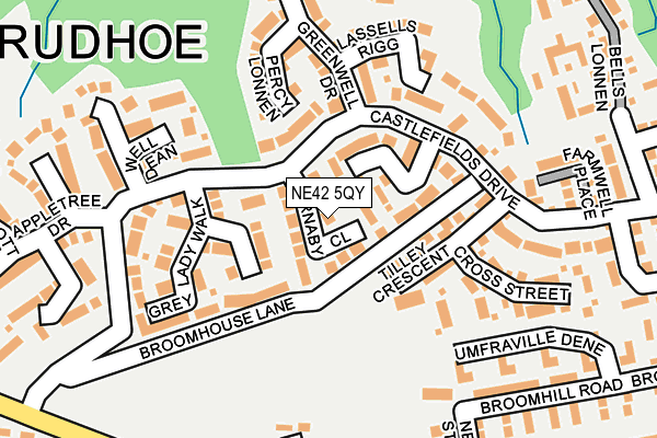 NE42 5QY map - OS OpenMap – Local (Ordnance Survey) NE42 5QY map - OS OpenMap – Local (Ordnance Survey)