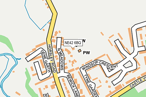 NE42 6BQ map - OS OpenMap – Local (Ordnance Survey) NE42 6BQ map - OS OpenMap – Local (Ordnance Survey)