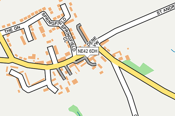 NE42 6DH map - OS OpenMap – Local (Ordnance Survey) NE42 6DH map - OS OpenMap – Local (Ordnance Survey)