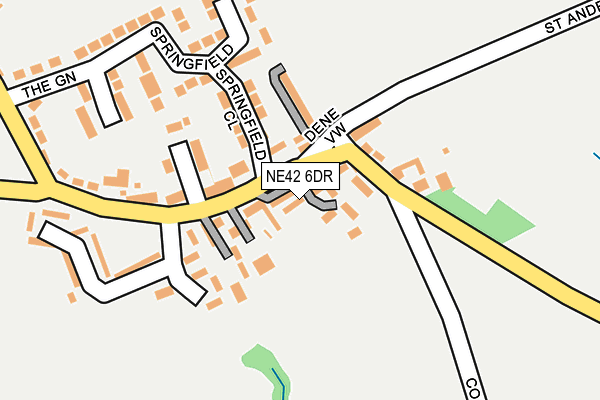 NE42 6DR map - OS OpenMap – Local (Ordnance Survey) NE42 6DR map - OS OpenMap – Local (Ordnance Survey)