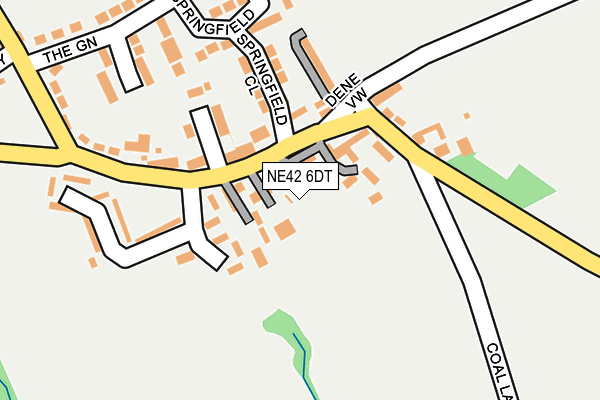 NE42 6DT map - OS OpenMap – Local (Ordnance Survey) NE42 6DT map - OS OpenMap – Local (Ordnance Survey)