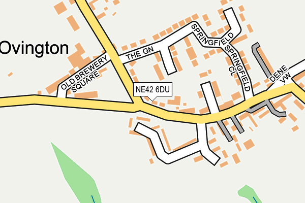 NE42 6DU map - OS OpenMap – Local (Ordnance Survey)