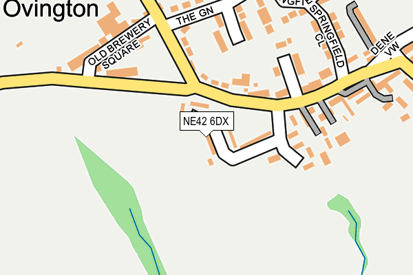 NE42 6DX map - OS OpenMap – Local (Ordnance Survey) NE42 6DX map - OS OpenMap – Local (Ordnance Survey)