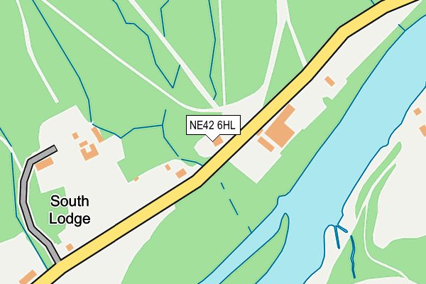 NE42 6HL map - OS OpenMap – Local (Ordnance Survey) NE42 6HL map - OS OpenMap – Local (Ordnance Survey)