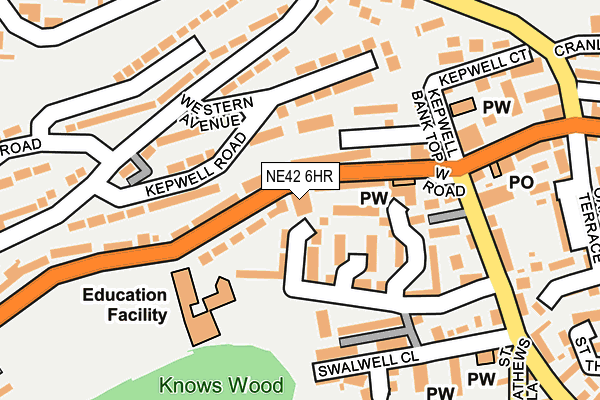 NE42 6HR maps, stats, and open data