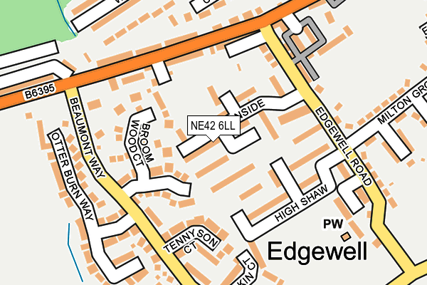 NE42 6LL map - OS OpenMap – Local (Ordnance Survey) NE42 6LL map - OS OpenMap – Local (Ordnance Survey)