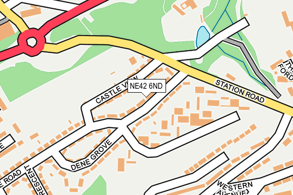 NE42 6ND map - OS OpenMap – Local (Ordnance Survey) NE42 6ND map - OS OpenMap – Local (Ordnance Survey)