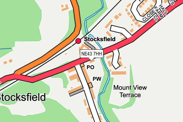 NE43 7HH map - OS OpenMap – Local (Ordnance Survey) NE43 7HH map - OS OpenMap – Local (Ordnance Survey)