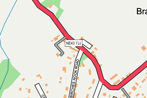 NE43 7JJ map - OS OpenMap – Local (Ordnance Survey) NE43 7JJ map - OS OpenMap – Local (Ordnance Survey)