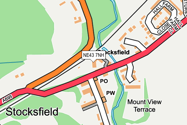 NE43 7NH map - OS OpenMap – Local (Ordnance Survey) NE43 7NH map - OS OpenMap – Local (Ordnance Survey)