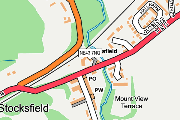 NE43 7NQ map - OS OpenMap – Local (Ordnance Survey)