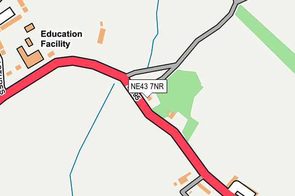 NE43 7NR map - OS OpenMap – Local (Ordnance Survey)