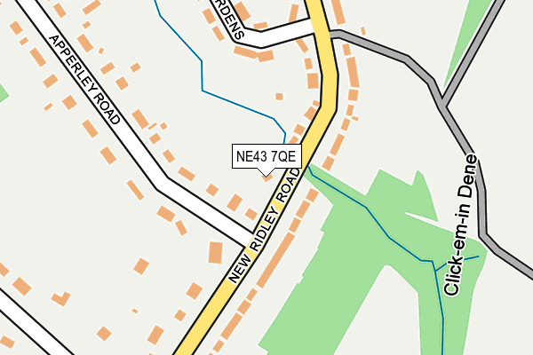 NE43 7QE map - OS OpenMap – Local (Ordnance Survey) NE43 7QE map - OS OpenMap – Local (Ordnance Survey)