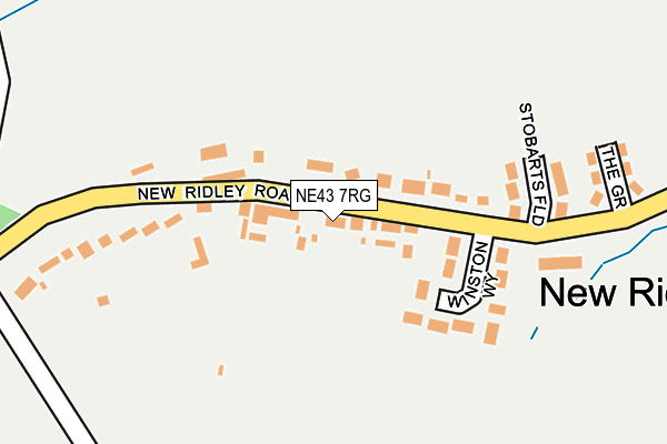 NE43 7RG map - OS OpenMap – Local (Ordnance Survey) NE43 7RG map - OS OpenMap – Local (Ordnance Survey)