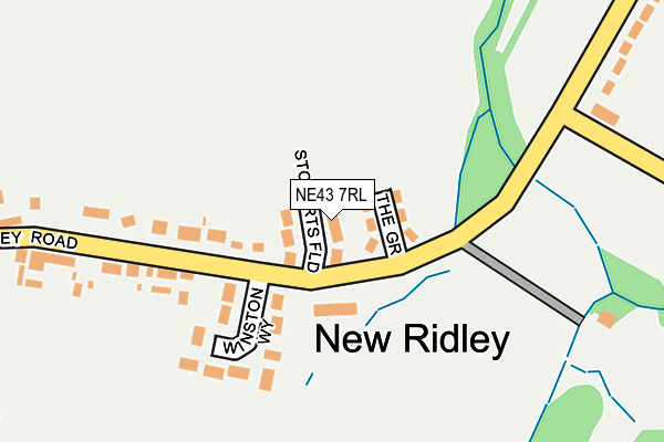 NE43 7RL map - OS OpenMap – Local (Ordnance Survey) NE43 7RL map - OS OpenMap – Local (Ordnance Survey)