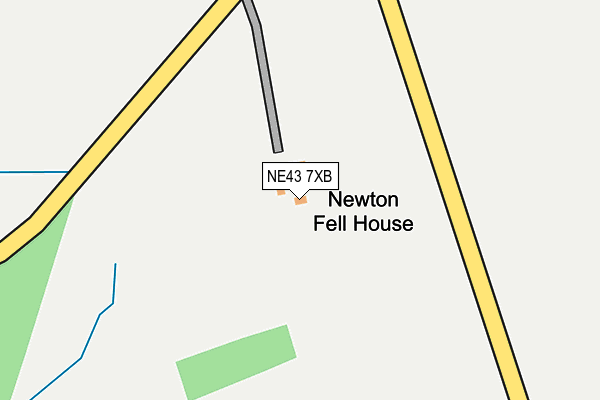 NE43 7XB map - OS OpenMap – Local (Ordnance Survey) NE43 7XB map - OS OpenMap – Local (Ordnance Survey)