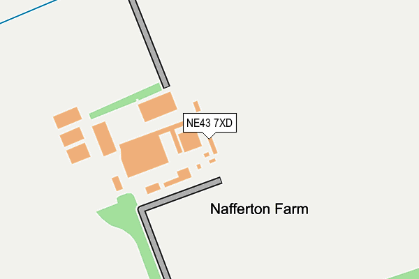 NE43 7XD map - OS OpenMap – Local (Ordnance Survey) NE43 7XD map - OS OpenMap – Local (Ordnance Survey)