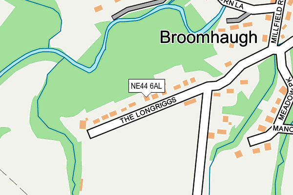NE44 6AL map - OS OpenMap – Local (Ordnance Survey) NE44 6AL map - OS OpenMap – Local (Ordnance Survey)