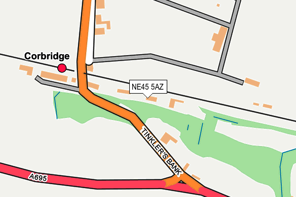NE45 5AZ map - OS OpenMap – Local (Ordnance Survey) NE45 5AZ map - OS OpenMap – Local (Ordnance Survey)