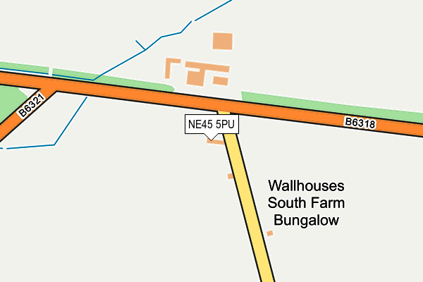 NE45 5PU map - OS OpenMap – Local (Ordnance Survey) NE45 5PU map - OS OpenMap – Local (Ordnance Survey)