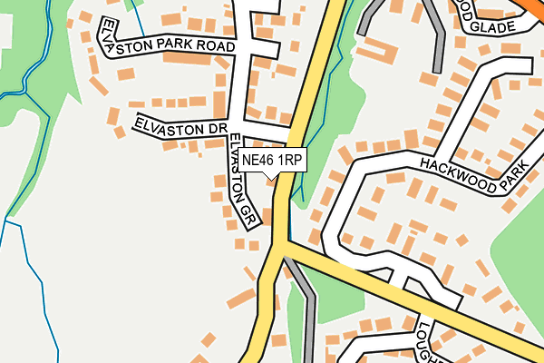NE46 1RP map - OS OpenMap – Local (Ordnance Survey) NE46 1RP map - OS OpenMap – Local (Ordnance Survey)