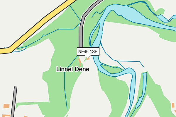 NE46 1SE map - OS OpenMap – Local (Ordnance Survey) NE46 1SE map - OS OpenMap – Local (Ordnance Survey)