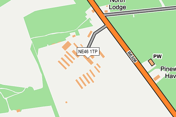 NE46 1TP map - OS OpenMap – Local (Ordnance Survey) NE46 1TP map - OS OpenMap – Local (Ordnance Survey)