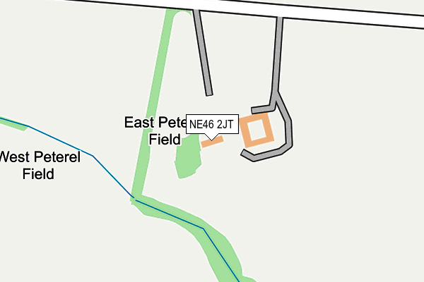 NE46 2JT map - OS OpenMap – Local (Ordnance Survey) NE46 2JT map - OS OpenMap – Local (Ordnance Survey)