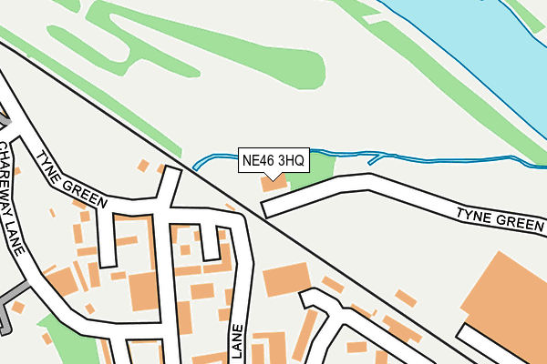 NE46 3HQ map - OS OpenMap – Local (Ordnance Survey) NE46 3HQ map - OS OpenMap – Local (Ordnance Survey)