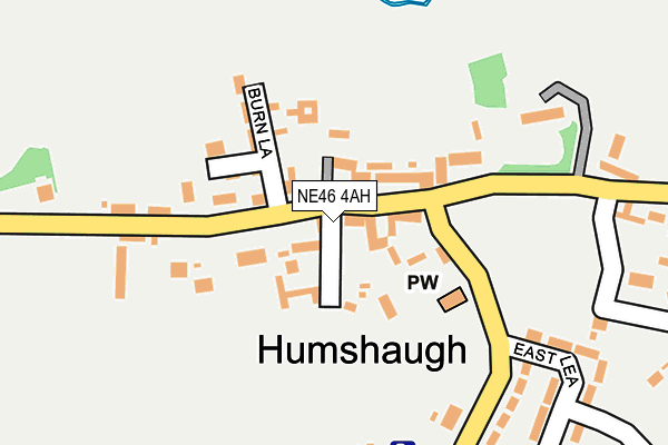 NE46 4AH map - OS OpenMap – Local (Ordnance Survey) NE46 4AH map - OS OpenMap – Local (Ordnance Survey)